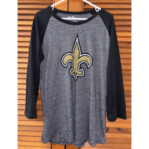 New Orleans Saints Alvin Kamara #41 3/4 Sleeve T-Shirt Women's 2X